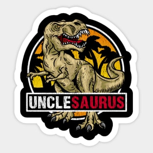 Prehistoric Unclesaurus - Dinosaur Uncle T-Shirt Sticker